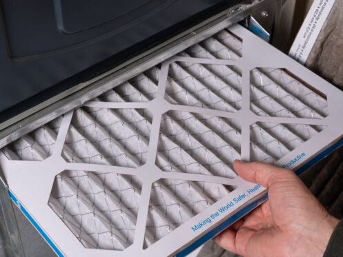 replacing furnace filter